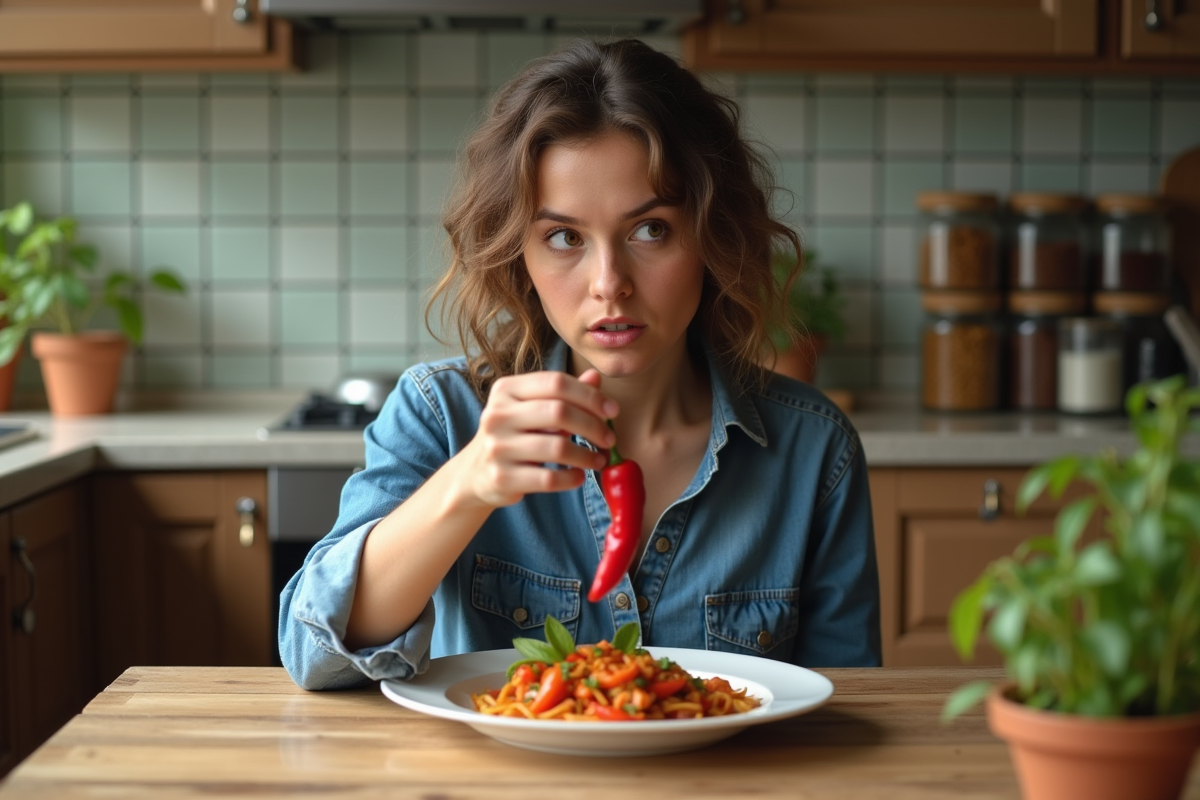 Aliment le plus piquant : identification de la saveur extrême